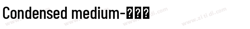 Condensed medium字体转换